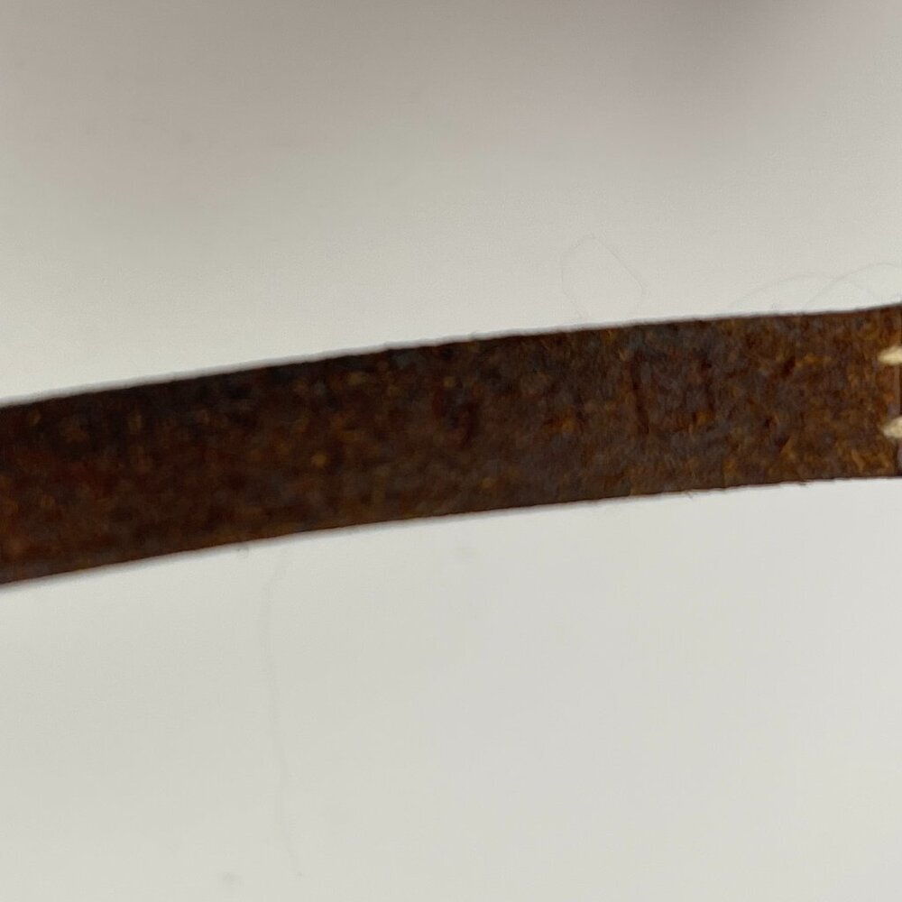 Hermès Vintage Hapi 4 Tours Leather Bracelet w/ Palladium Plated Buckle-Preowned - Picture 2 of 10